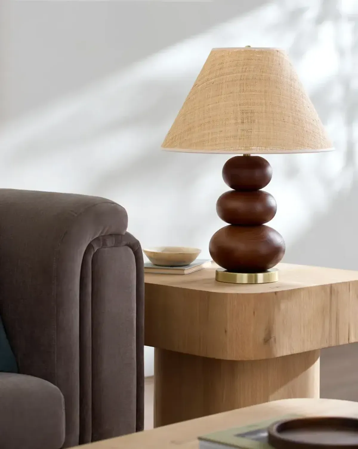 Anefis AFS-004 24"H x 17"W x 17"D Accent Table Lamp