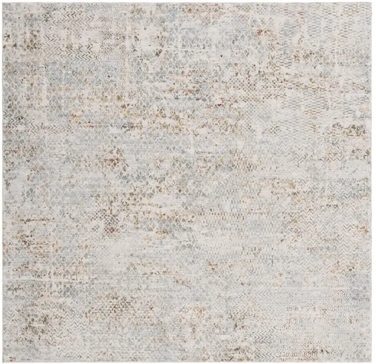 ADRIANNA 206 Blue 6'-7' X 6'-7' Square Square Rug