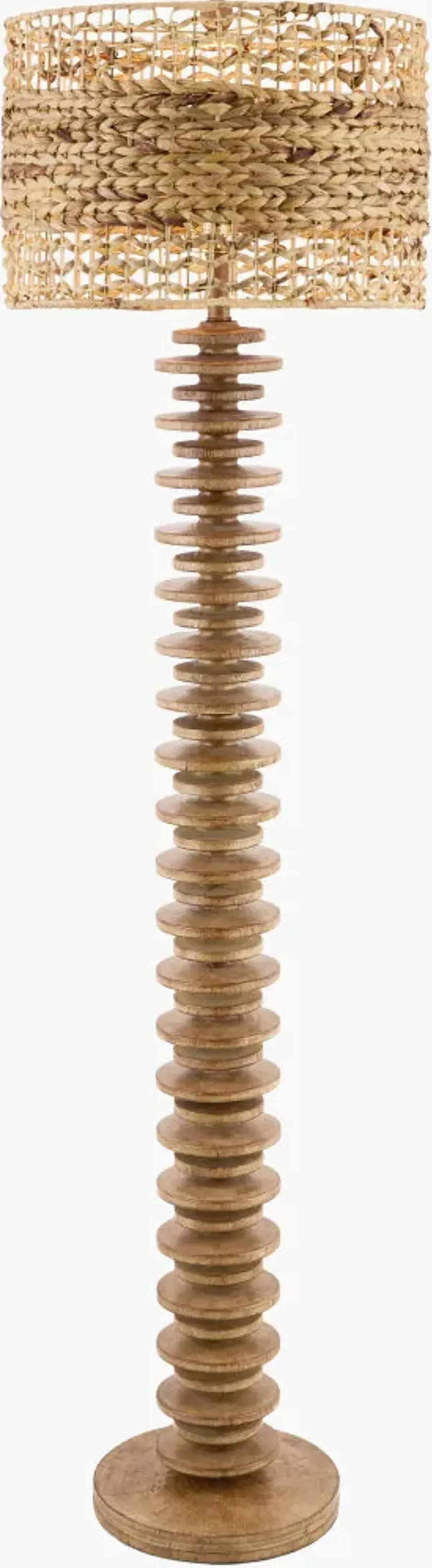 Ukwi 65"H x 18"W x 18"D Accent Floor Lamp