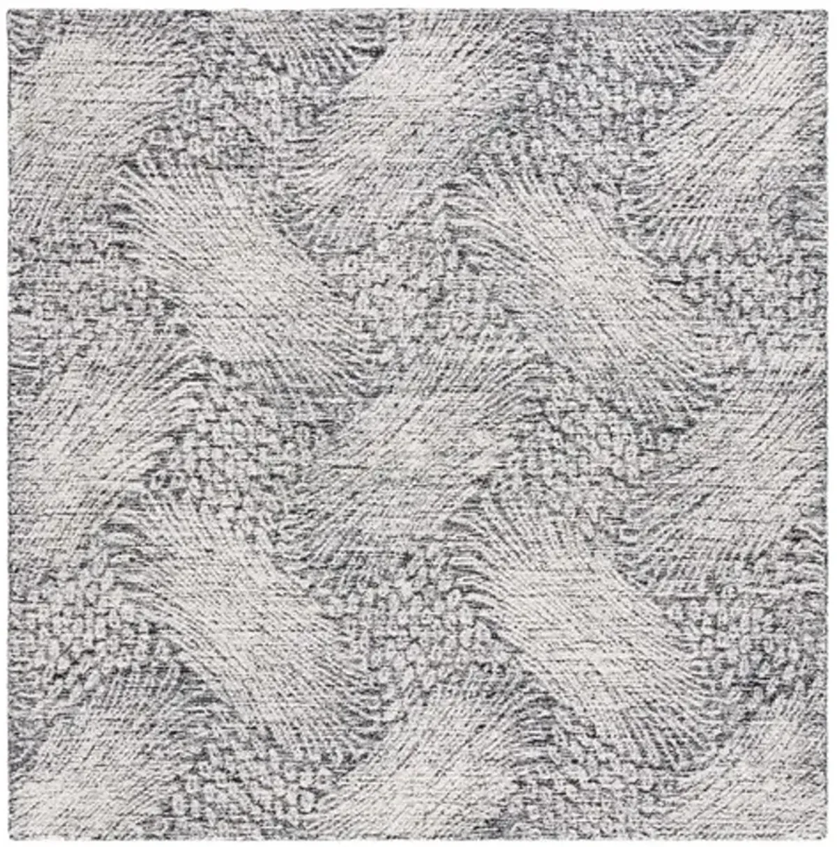 EBONY 105 Black  6' X 6' Square Square Rug