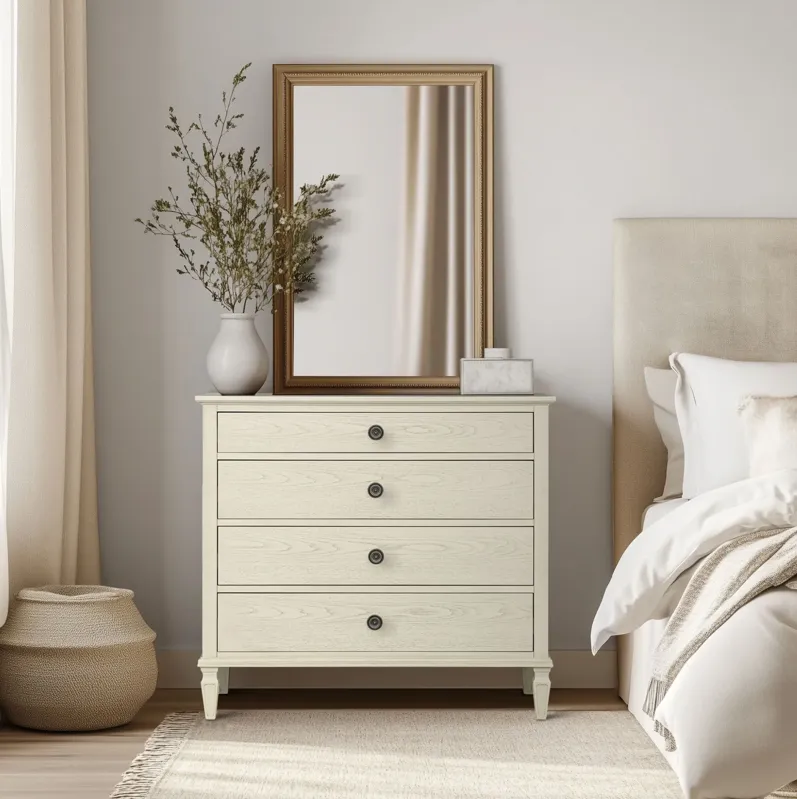 4-drawer wood dresser (40")