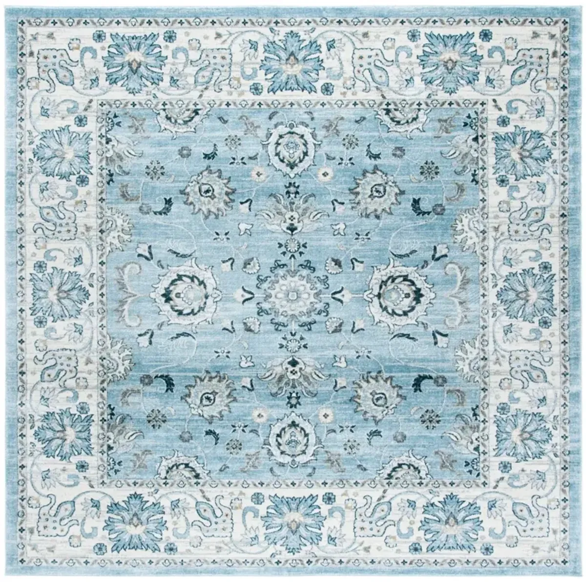 ISABELLA 940 LIGHT BLUE  5'-3' x 5'-3' Square Square Rug