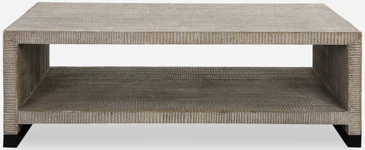 Bosk White Washed Coffee Table