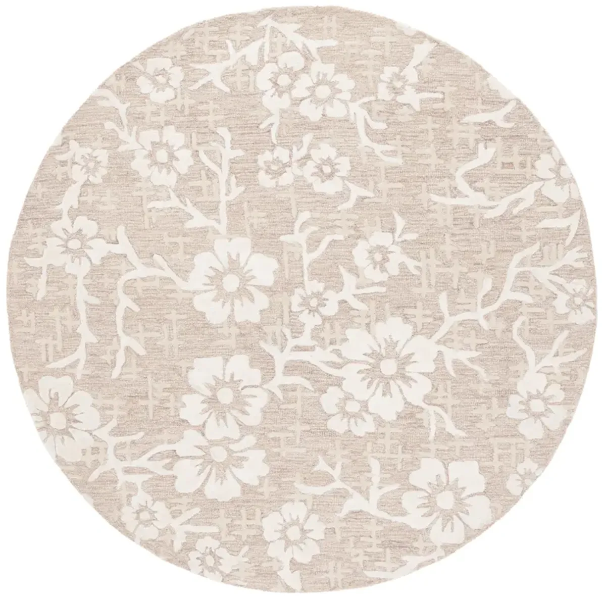 GLAMOUR Hand Tufted 6' x 6' Round area rug