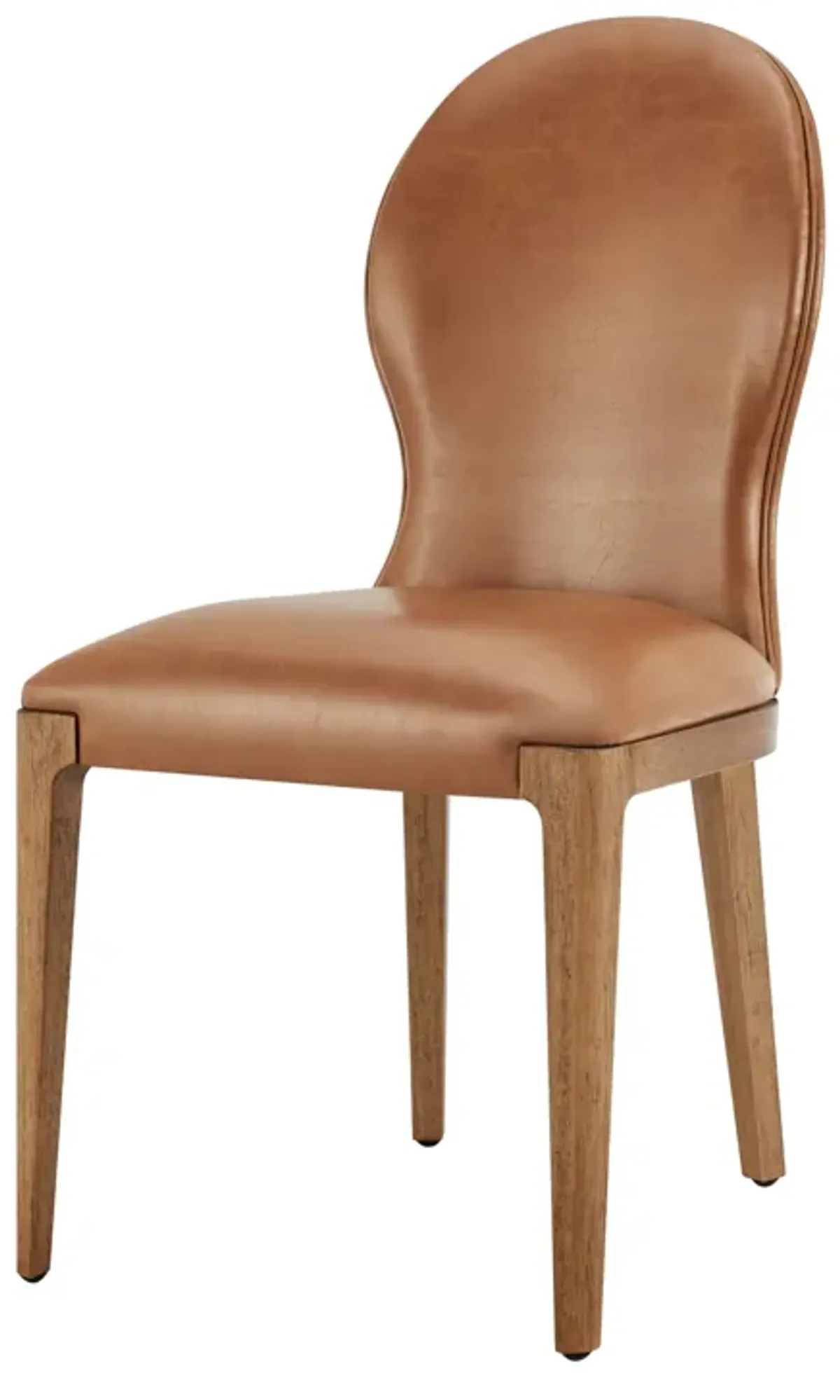 Eldoris PU Dining Side Chair, Borneo Chocolate - Set of 2