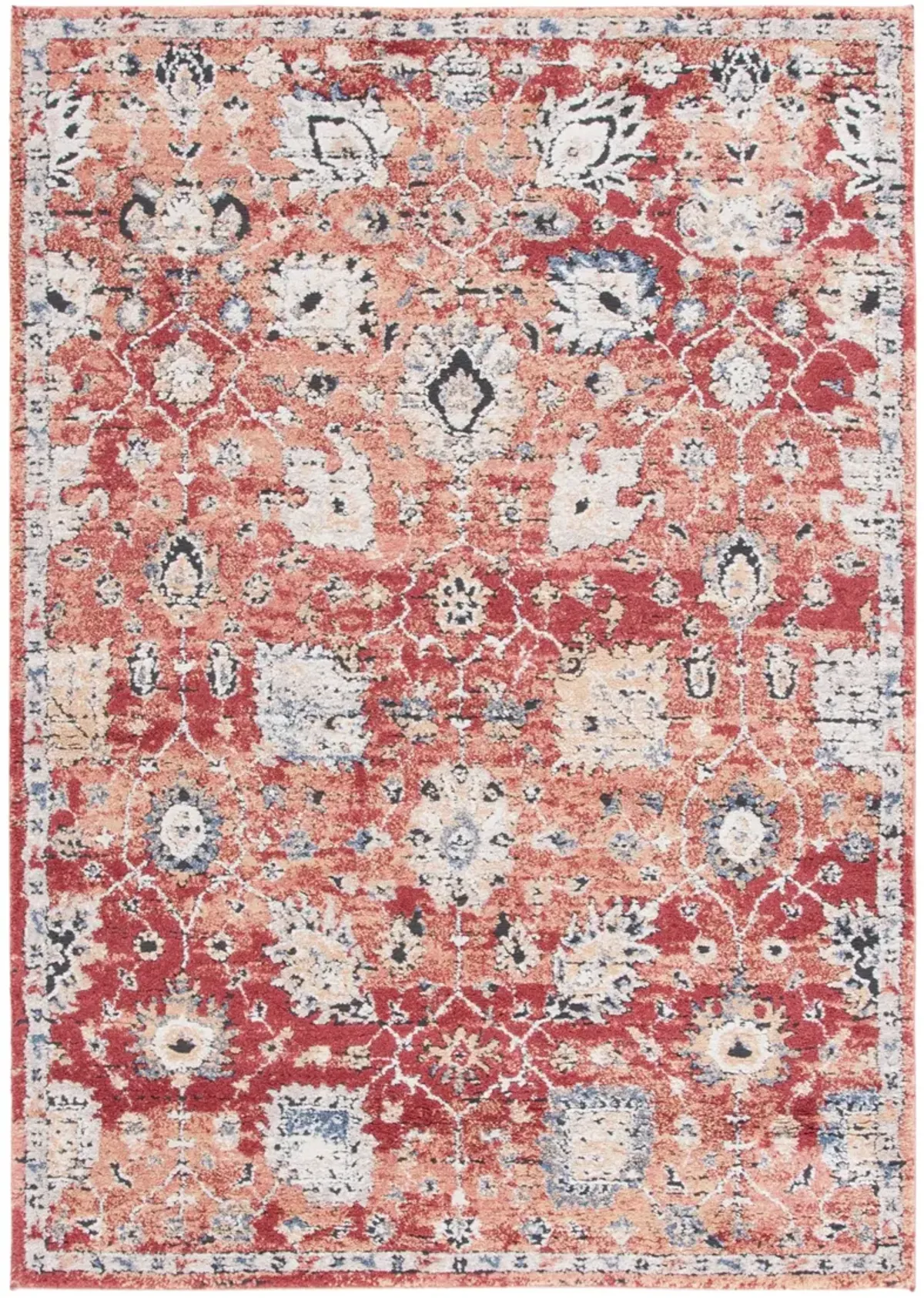 LUNA 107 RED  5'-3' x 7'-6' Medium Rectangle Rug