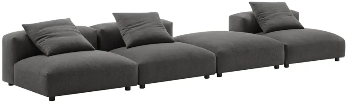 Solace 4-Piece Modular Upholstered Fabric Sectional Sofa by Modway