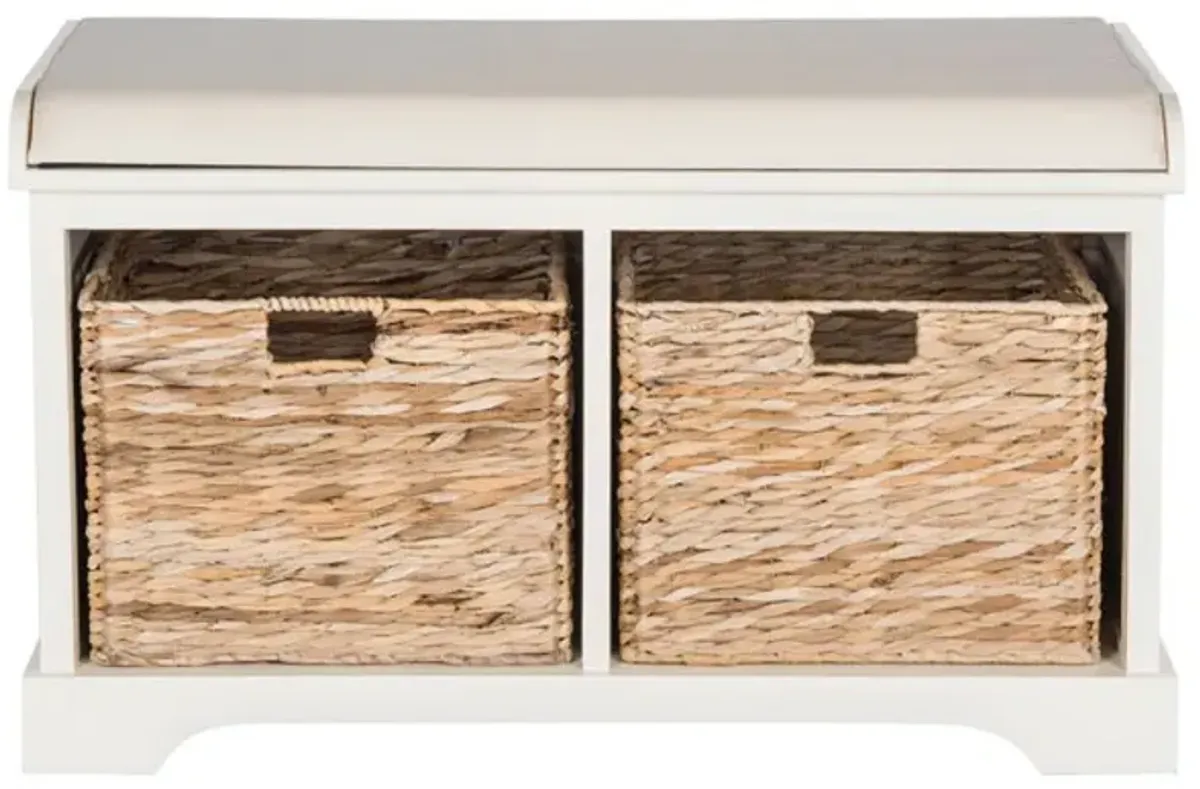 FREDDY WICKER STORAGE BENCH