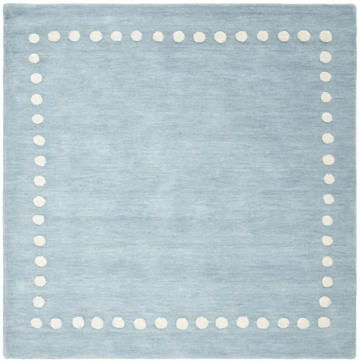 SAFAVIEH KIDS 802 BLUE  3' x 3' Square Square Rug
