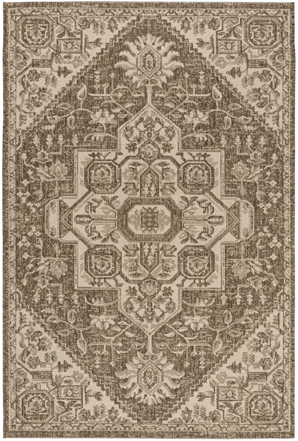 BEACH HOUSE 138 Beige 4' X 4' Square Square Rug