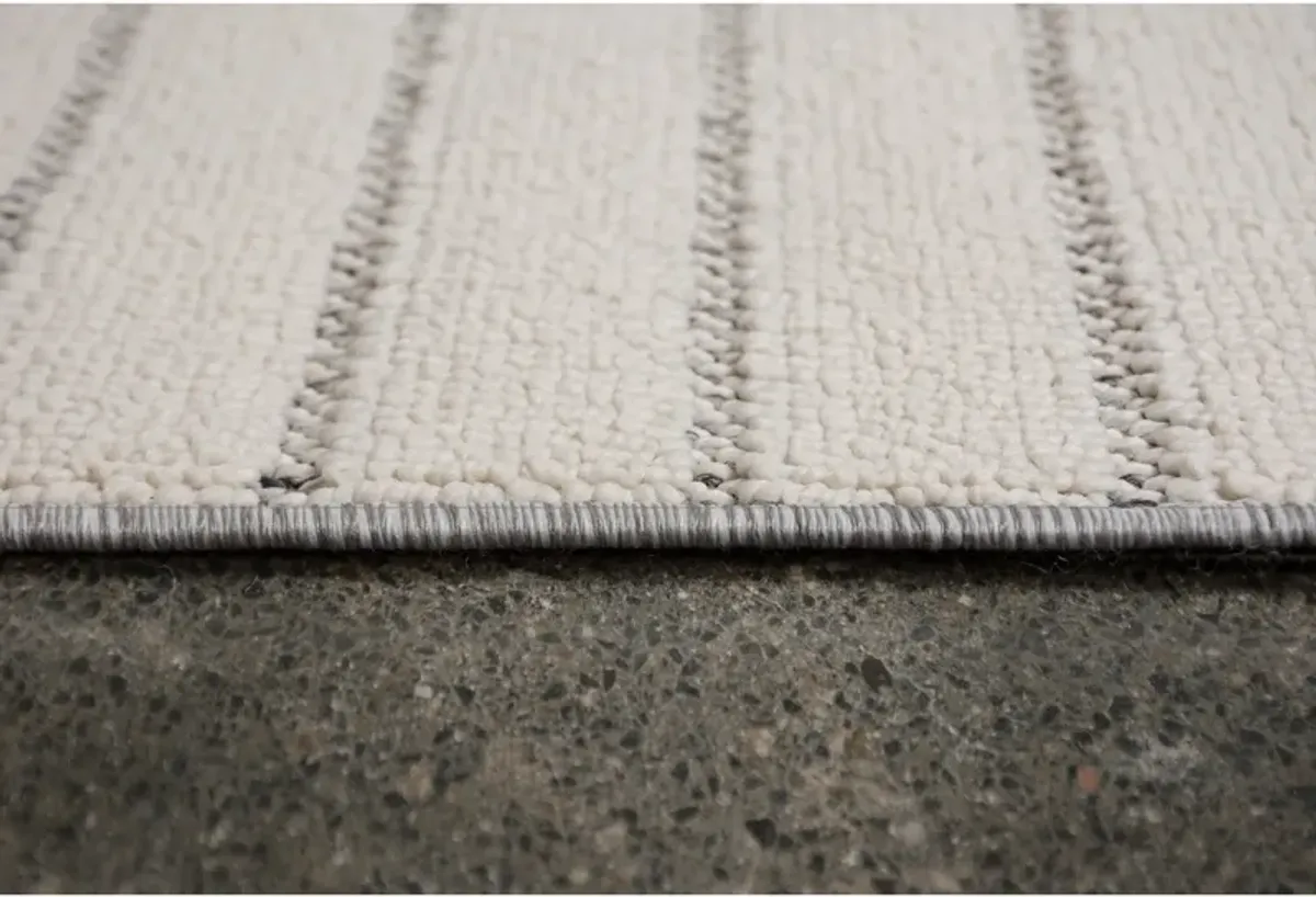 AMBROSE IVORY/GREY Rectangle 9'10" x 13'1" ft Rug