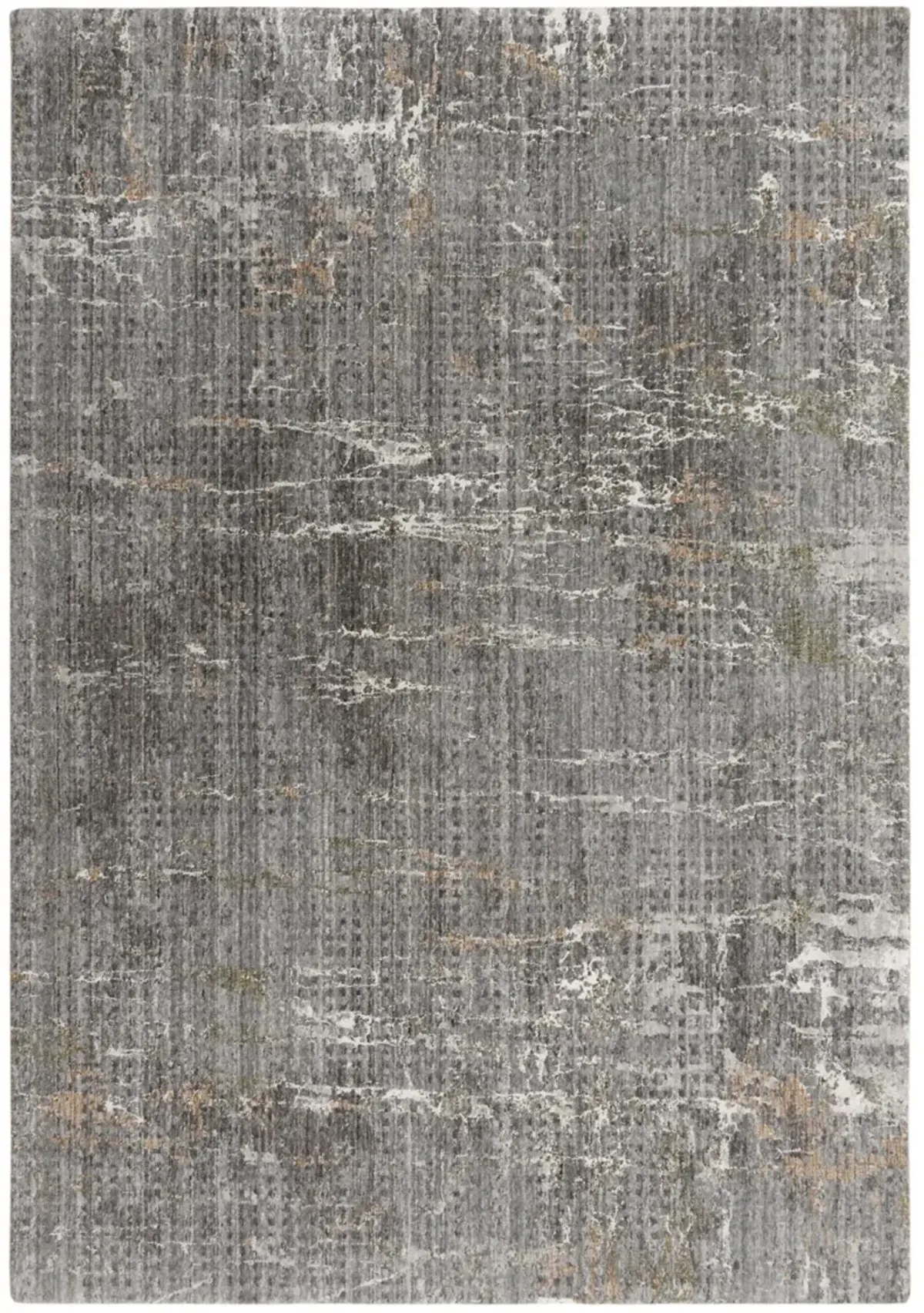 Ankara Gray Abstract Recycled Polyester 9'x12' Rectangle Rug