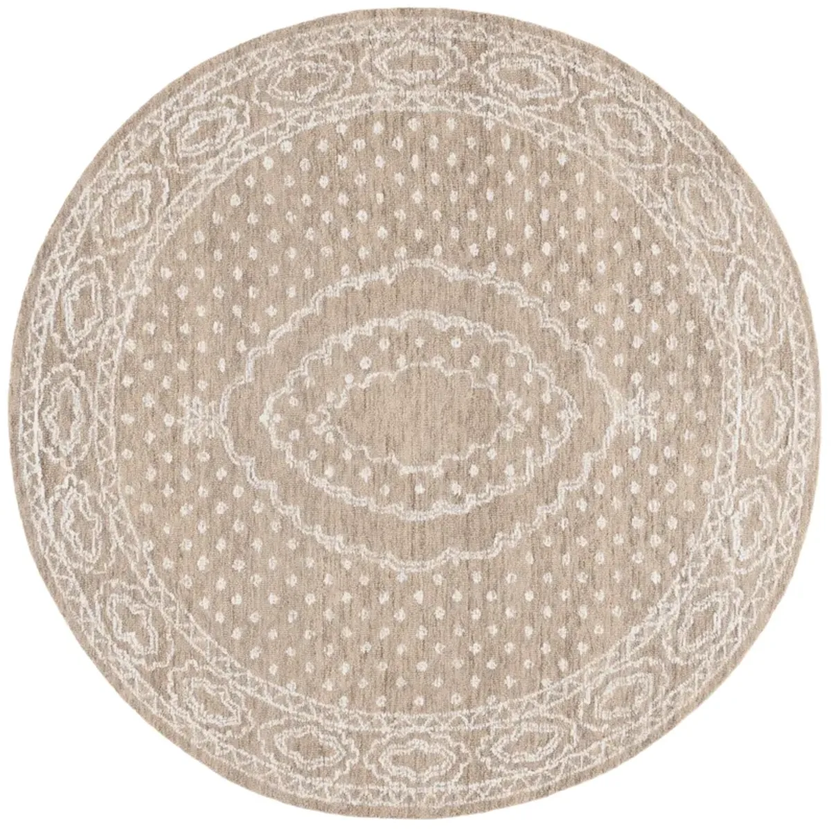 EBONY Hand Tufted 6' x 6' Round area rug