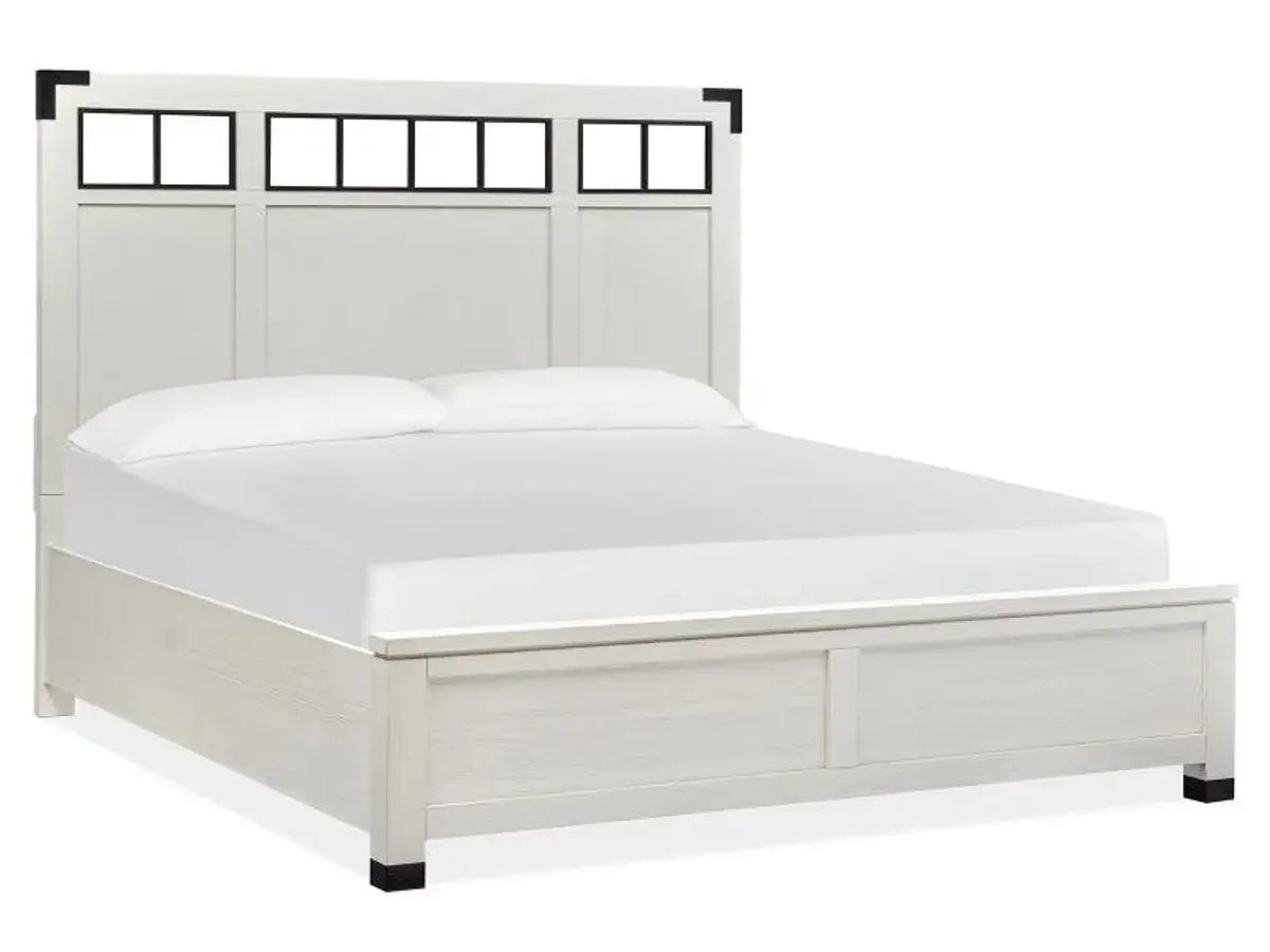 Wood Queen Panel Bed Footboard SU