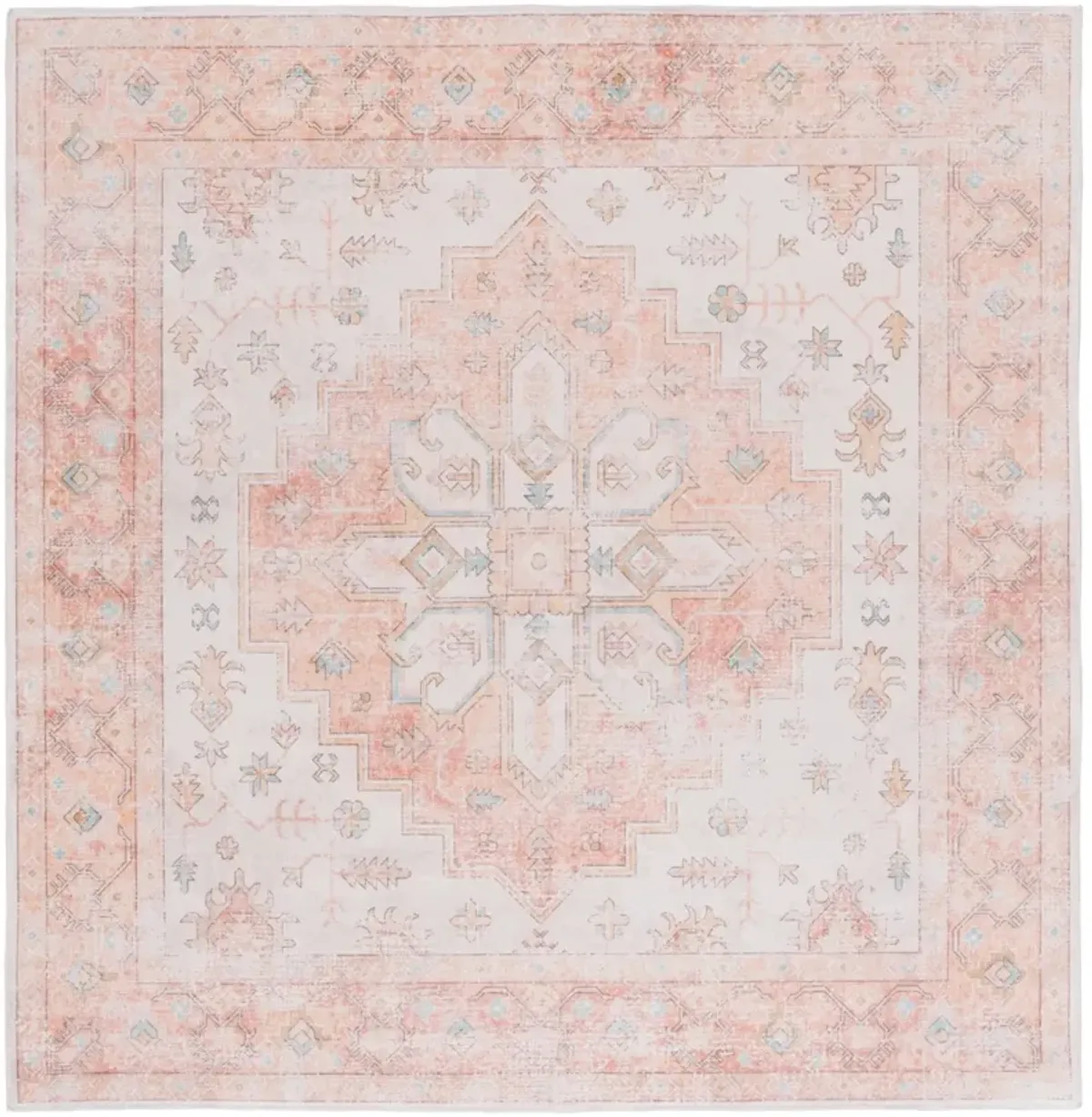 ARIZONA 243 RUST  6' x 6' Square Square Rug