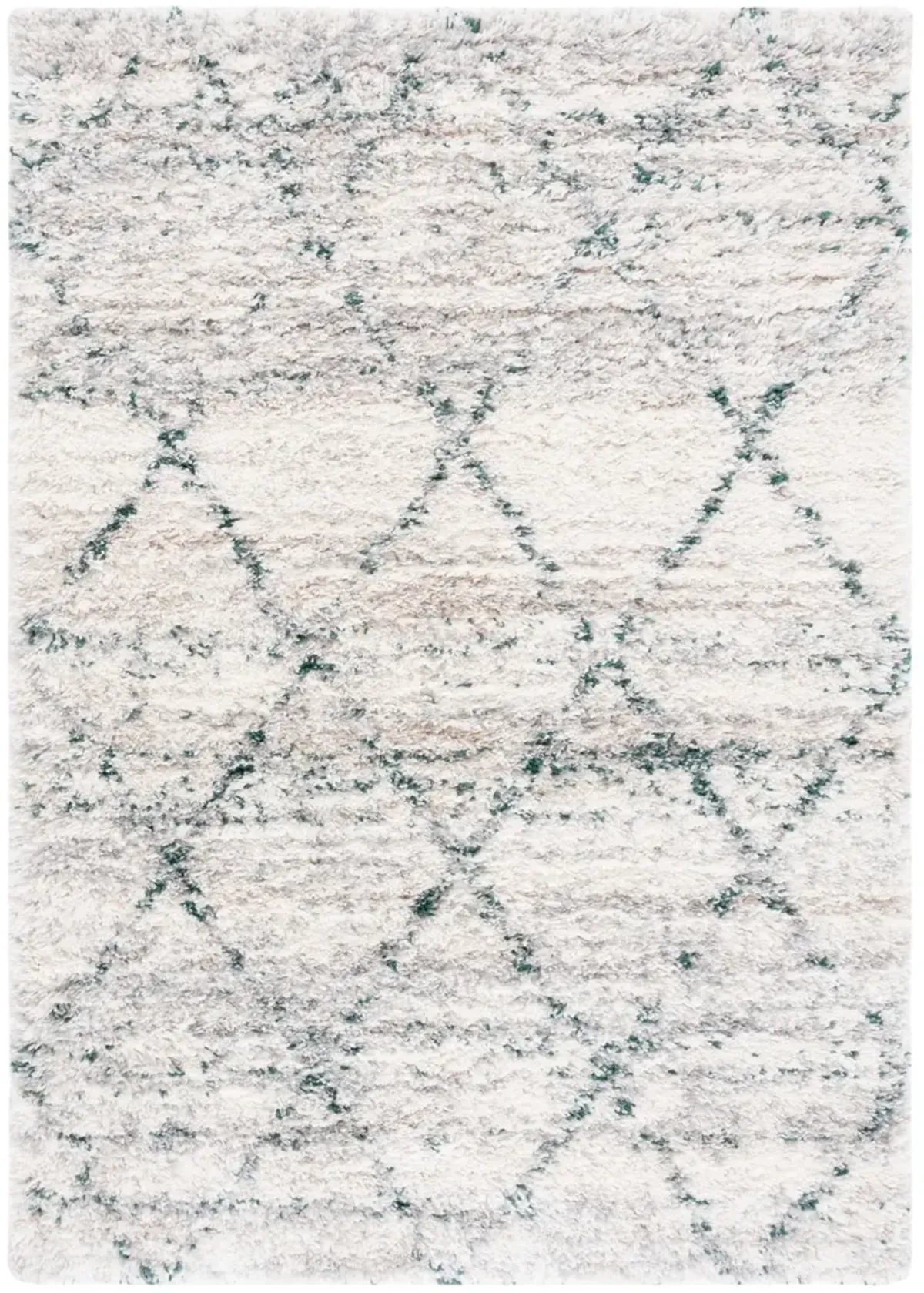 FONTANA SHAG 886 GREEN  3' x 5' Small Rectangle Rug