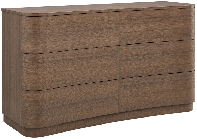 Mirae 6-Drawer Curved Dresser