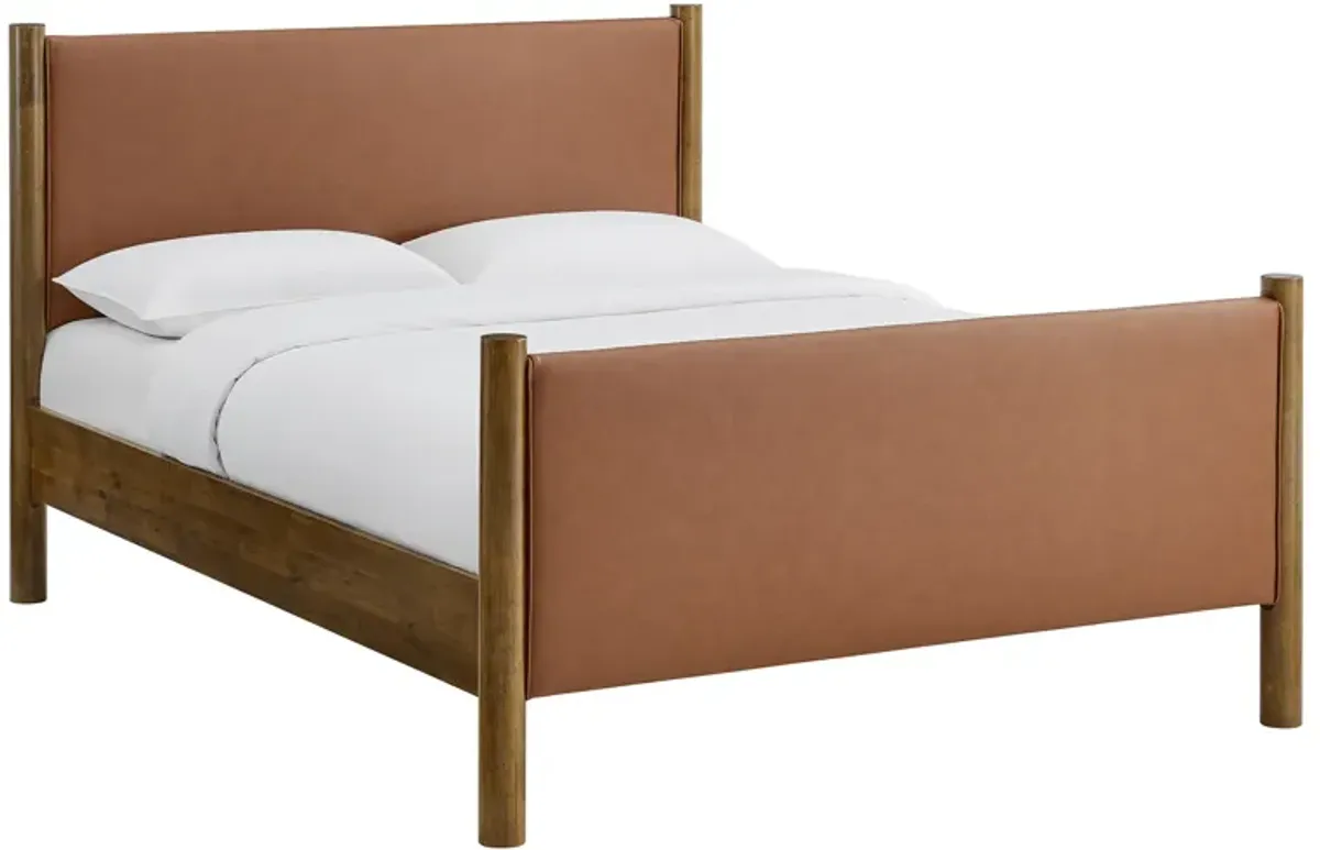 Maven King Size Vegan Leather Upholstered Platform Bed by Modway