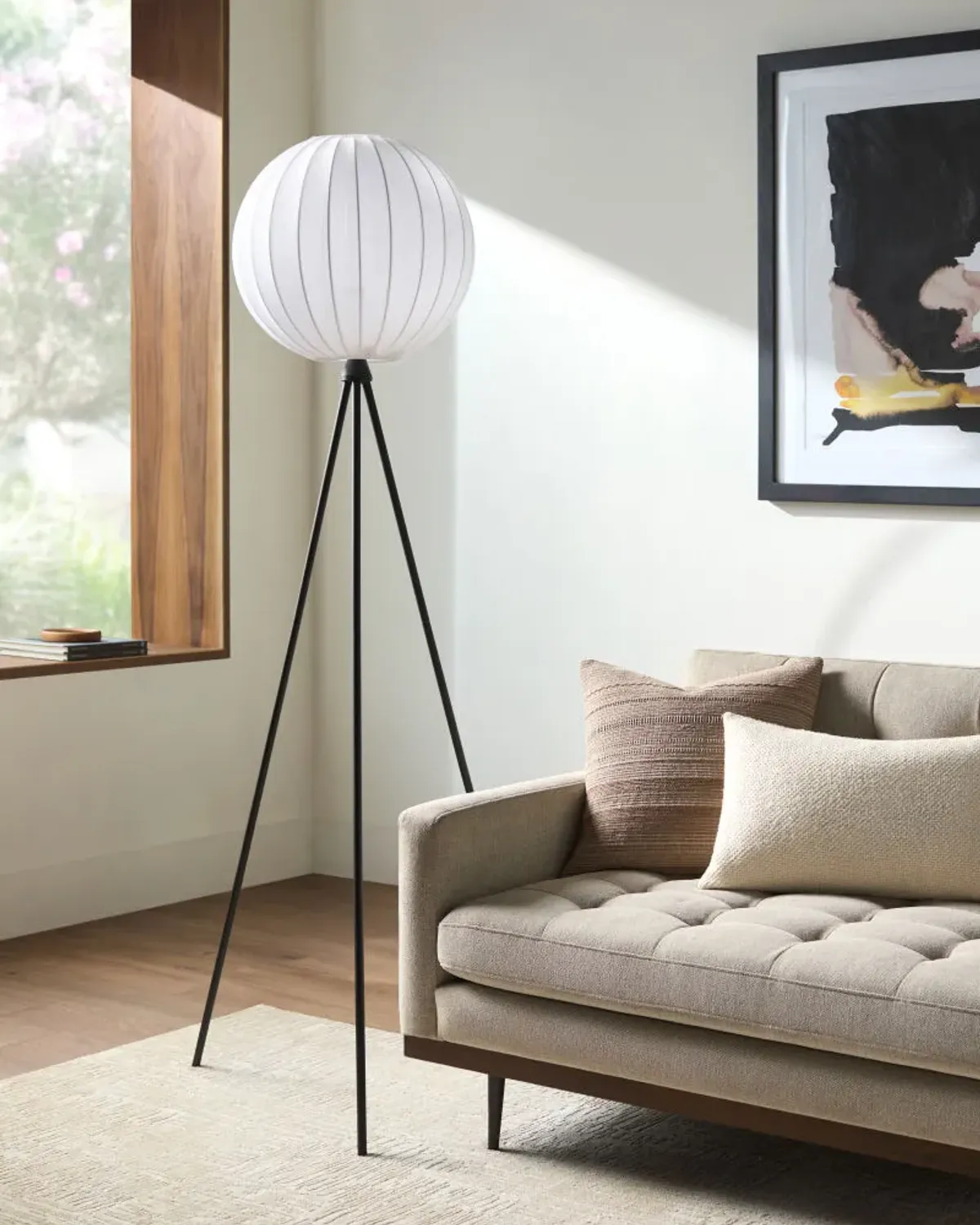 Yalata YLT-001 62"H x 22"W x 22"D Accent Floor Lamp
