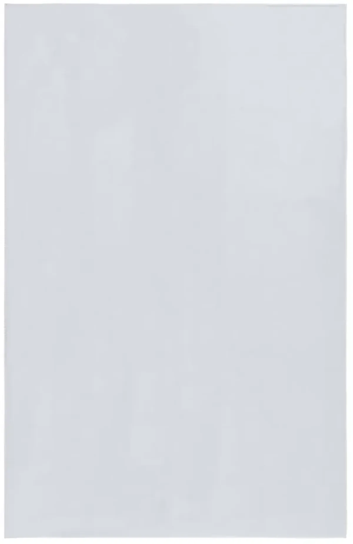 FAUX RABBIT FUR 100 SILVER 4' x 6' Small Rectangle Rug