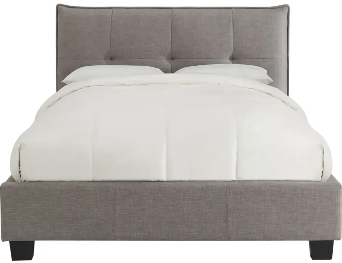 Adona King-Size Upholstered Storage Bed In Dolphin Linen