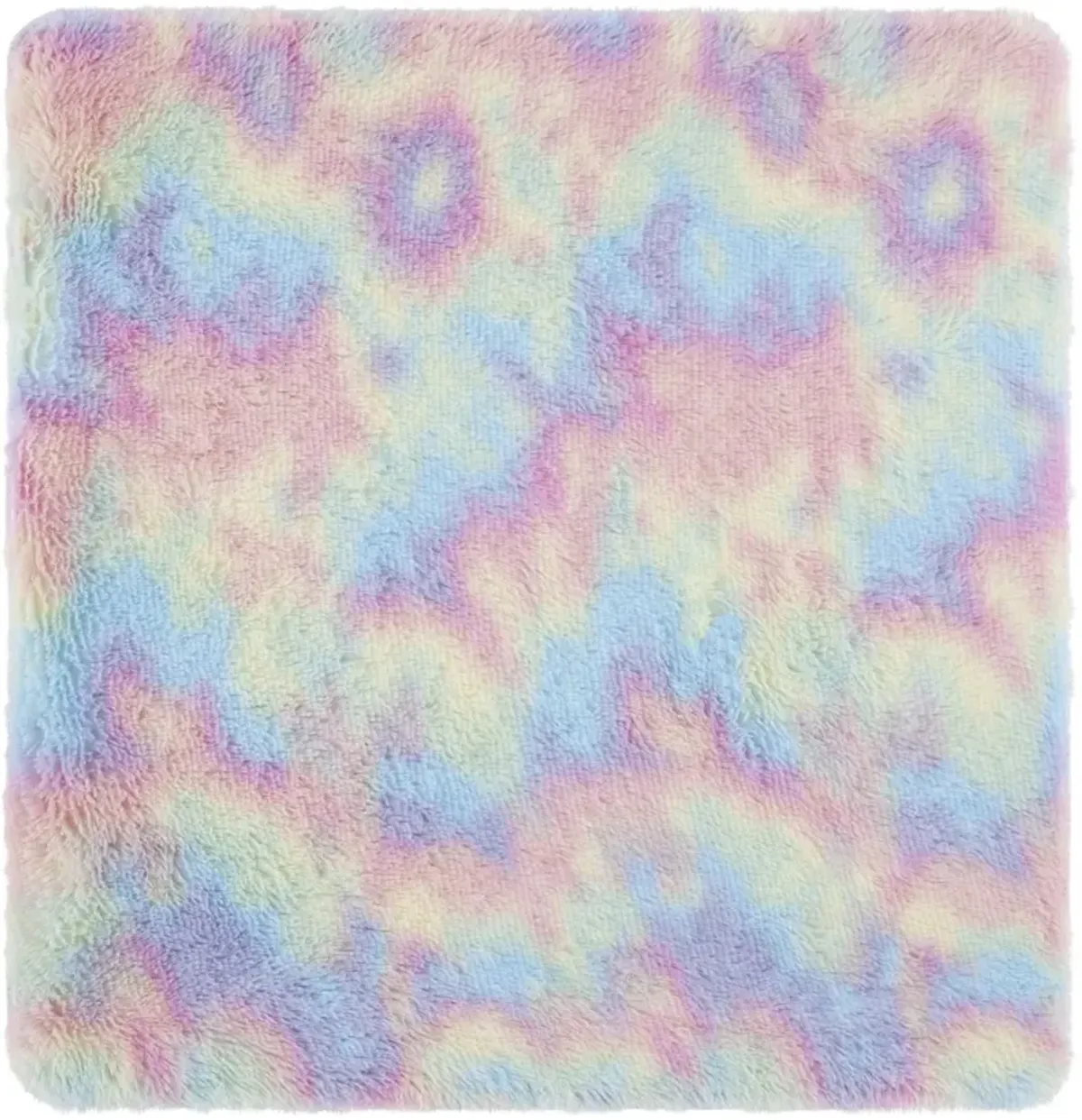 RAINBOW SHAG 100 RAINBOW 4' x 4' Square Square Rug
