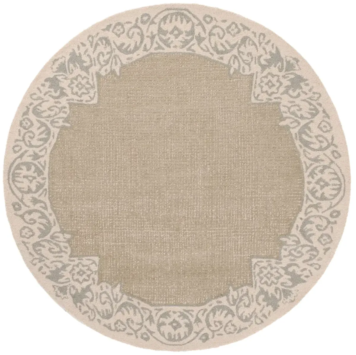 EBONY Hand Tufted 6' x 6' Round area rug