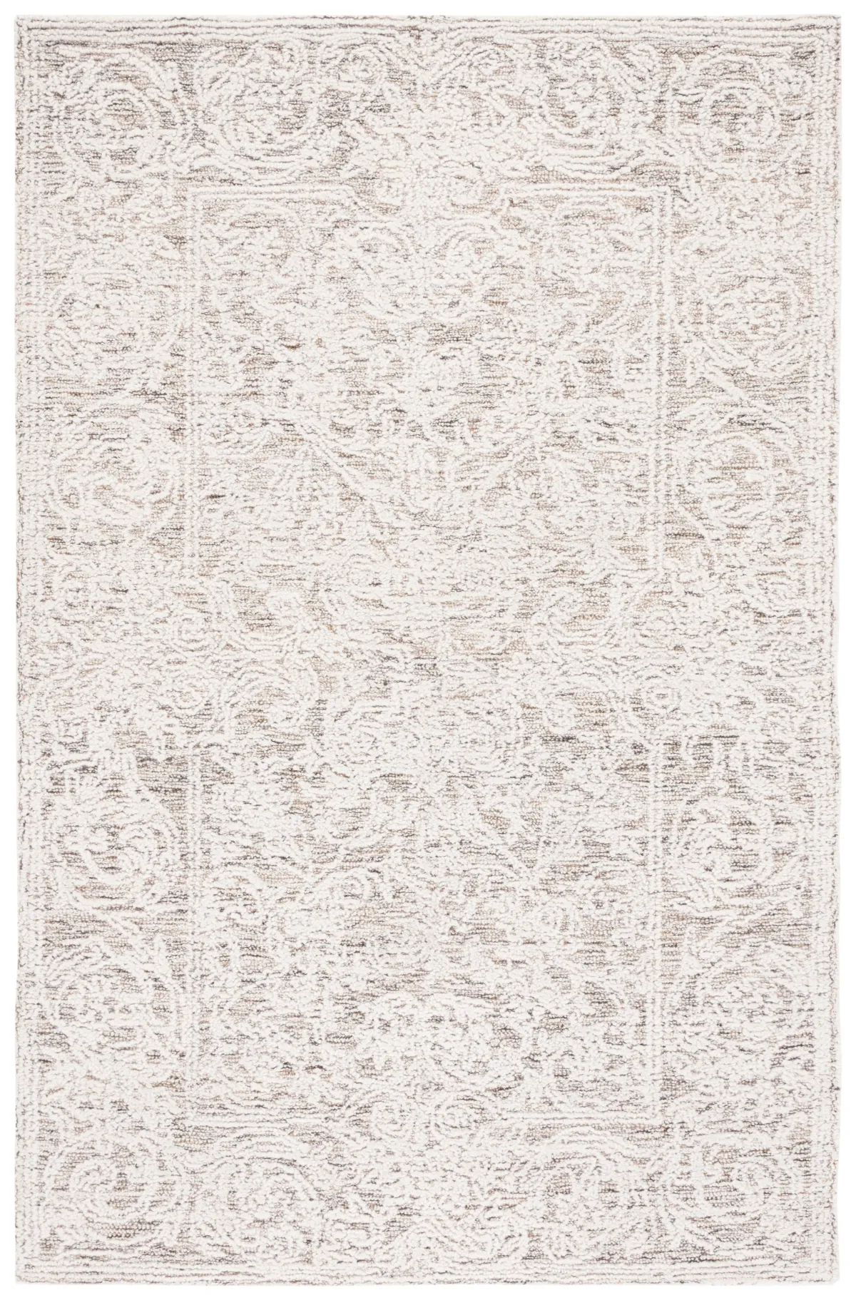 ABSTRACT Hand Tufted 6' x 9' area rug