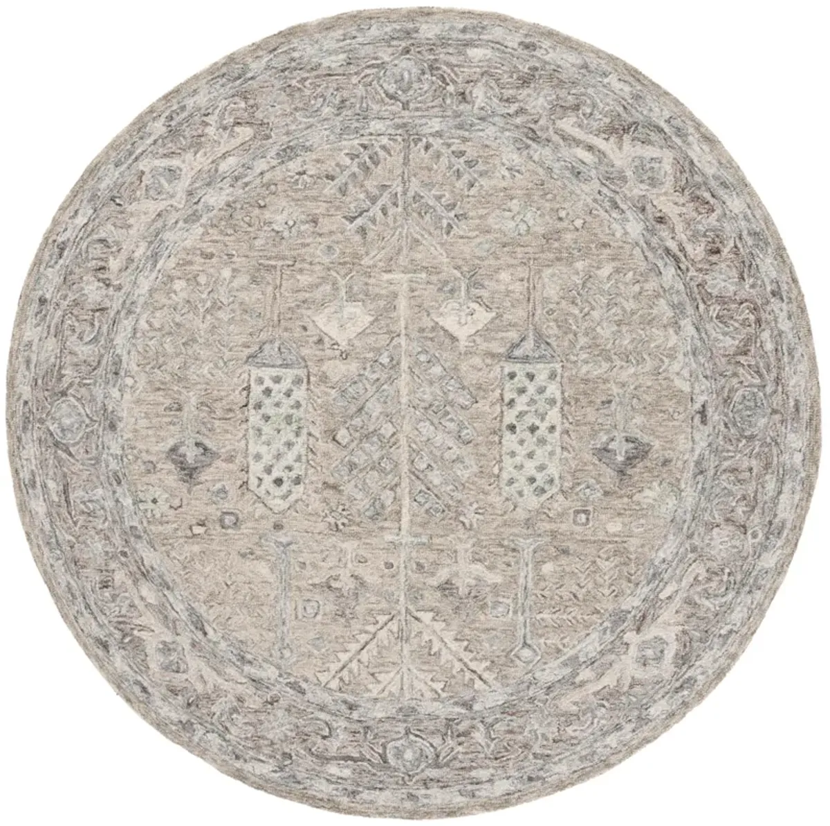 METRO Hand Tufted 6' x 6' Round area rug