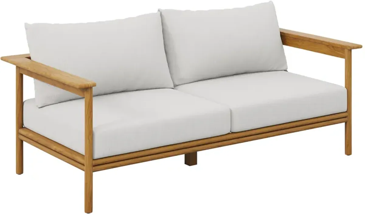 Wren Outdoor Patio Teak Wood Sofa by Modway