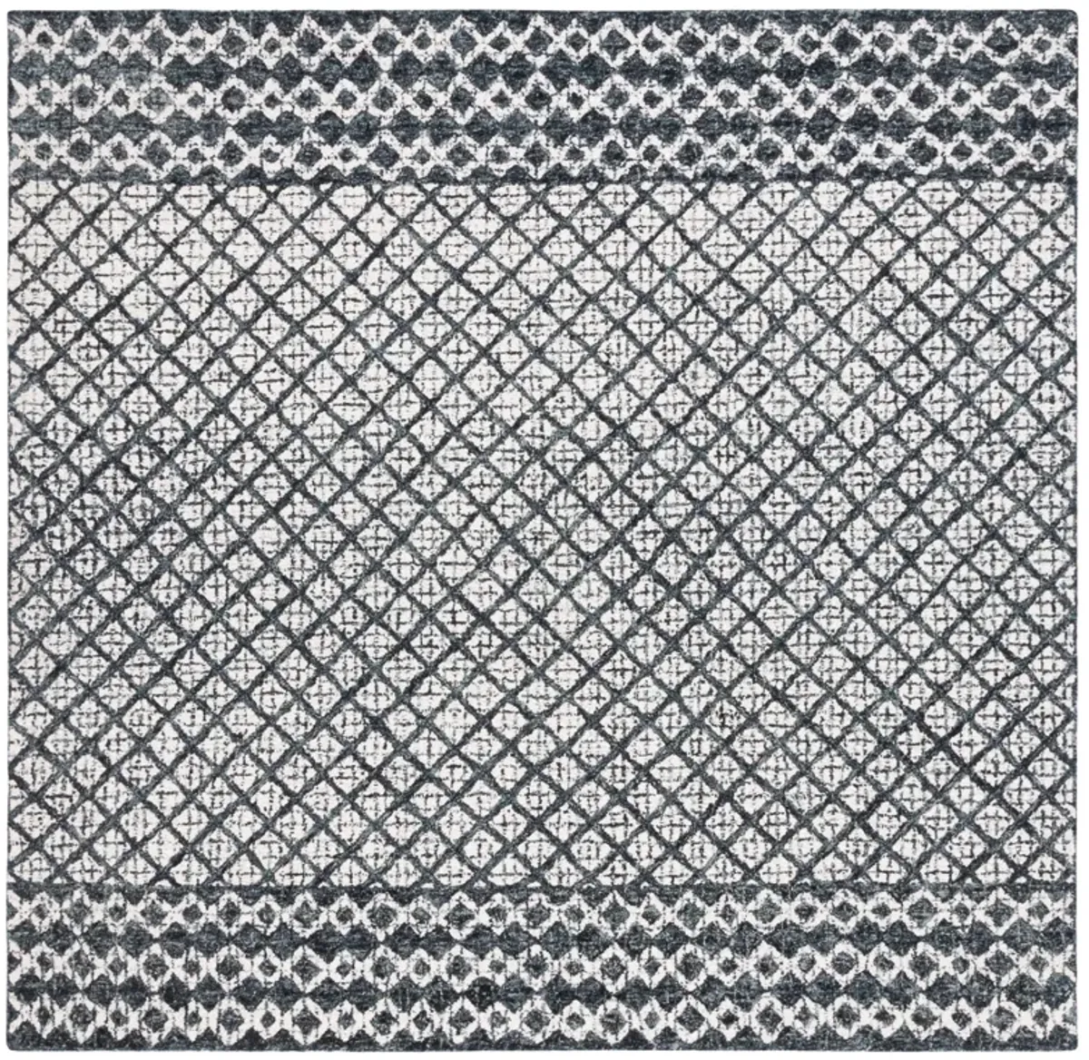 ABSTRACT Hand Tufted 6' x 6' Square area rug