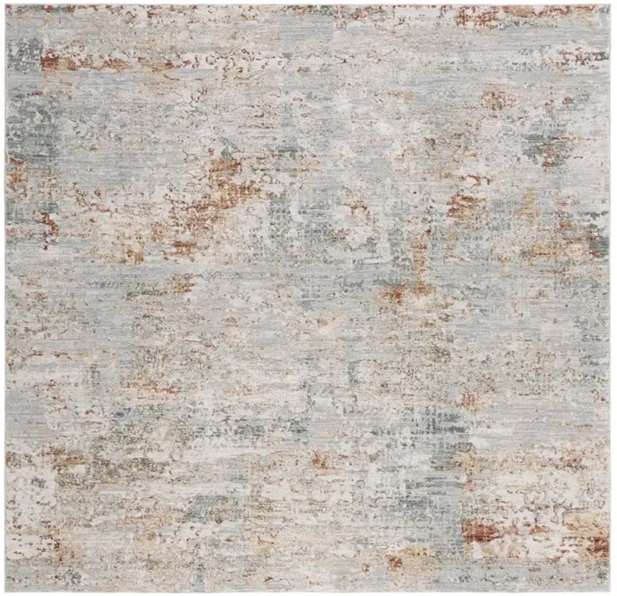 ADRIANNA 200 Blue 6'-7' X 6'-7' Square Square Rug
