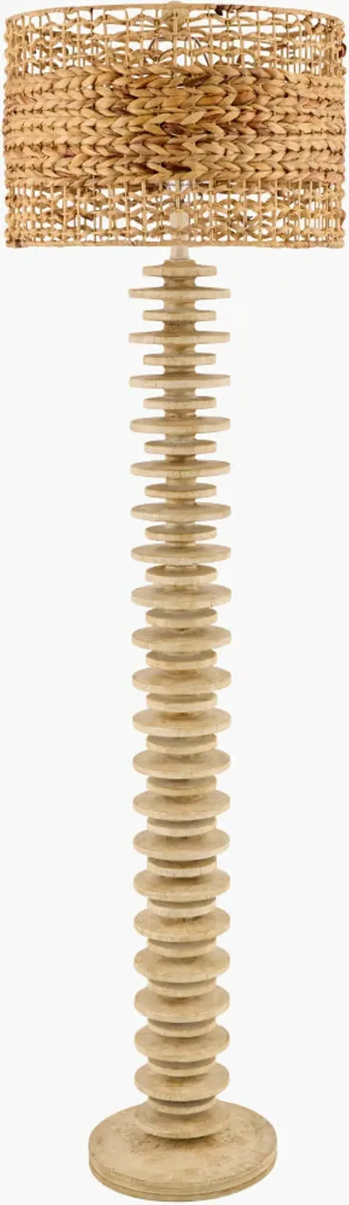 Ukwi 65"H x 18"W x 18"D Accent Floor Lamp