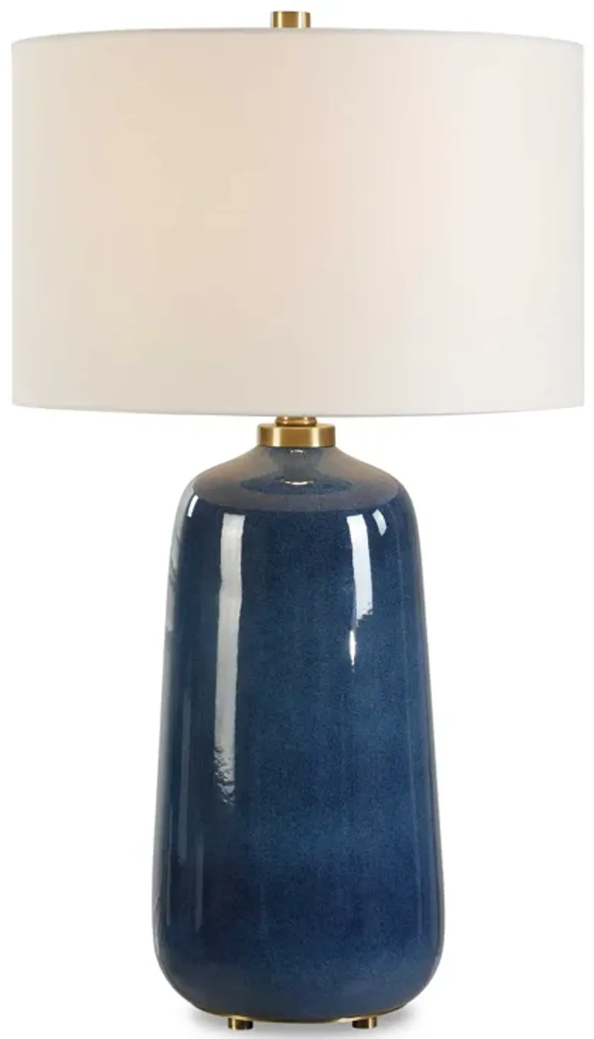 Brae Blue Glaze Table Lamp