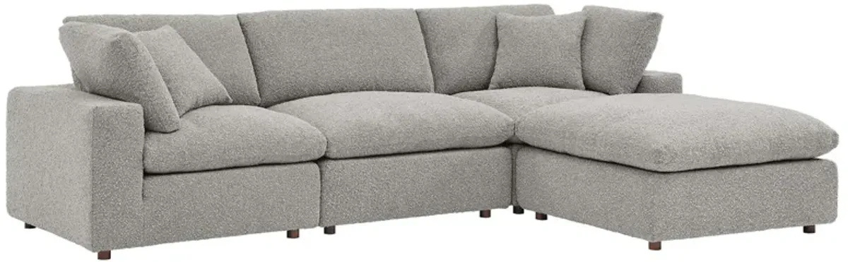 Commix Down Filled Overstuffed 4-Piece Sectional Sofa