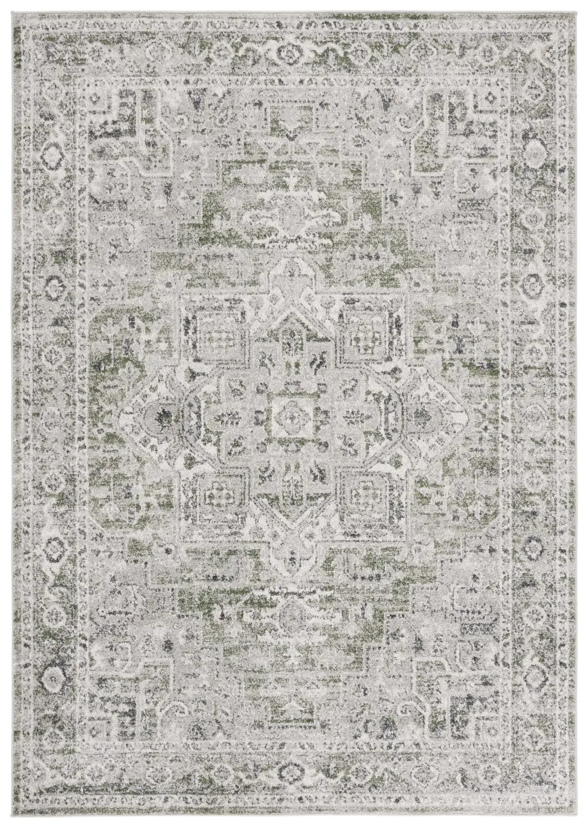 VINTAGE TABRIZ 208 GREY  9' x 12' Large Rectangle Rug