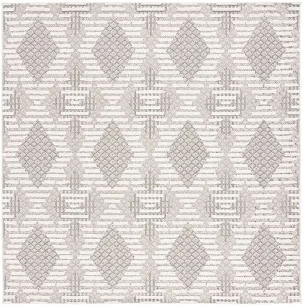 GLOBAL 420 Grey  6'-7' X 6'-7' Square Square Rug