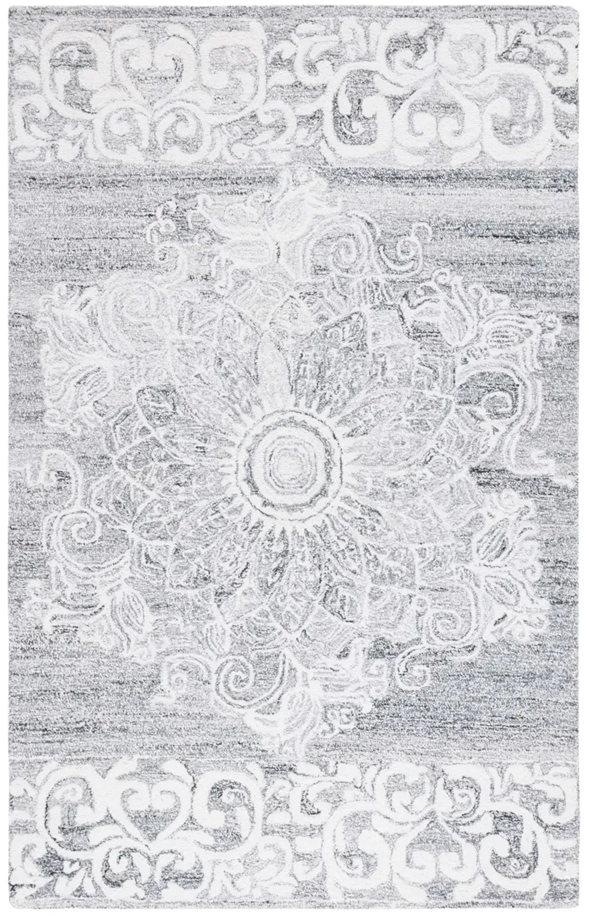 ABSTRACT Hand Tufted 3' x 5' area rug