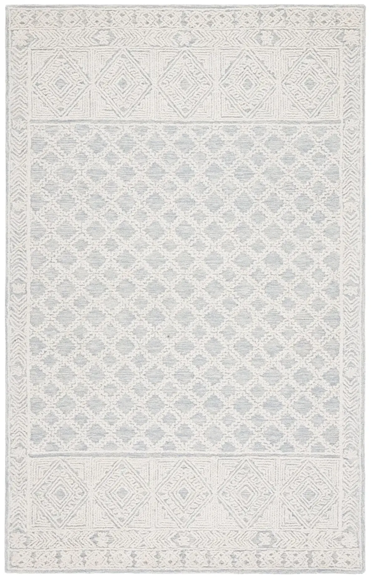 ABSTRACT Hand Tufted 6' x 9' area rug