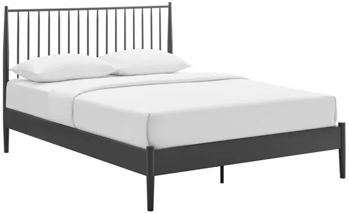 Adair Spindle Metal Queen Platform Bed