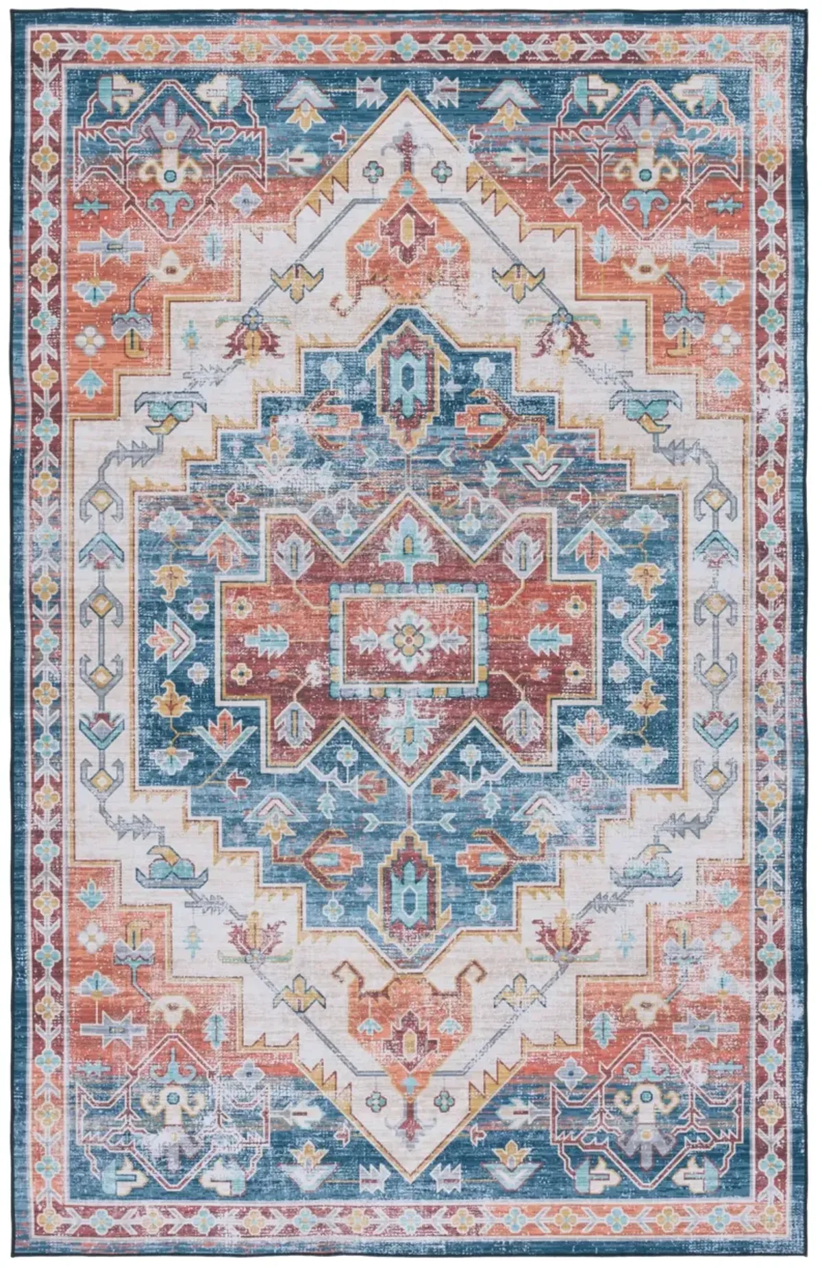 TUCSON 116 M/W S/R BLUE  10' x 14' Large Rectangle Rug