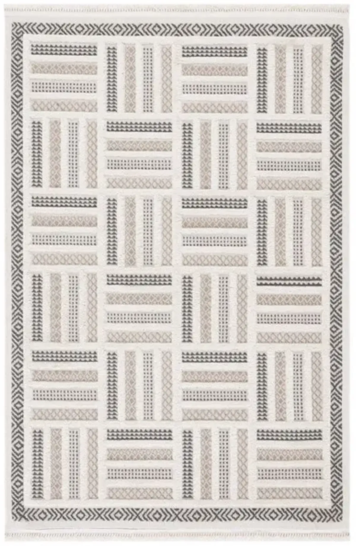 URBAN 212 Beige 4' X 6' Small Rectangle Rug