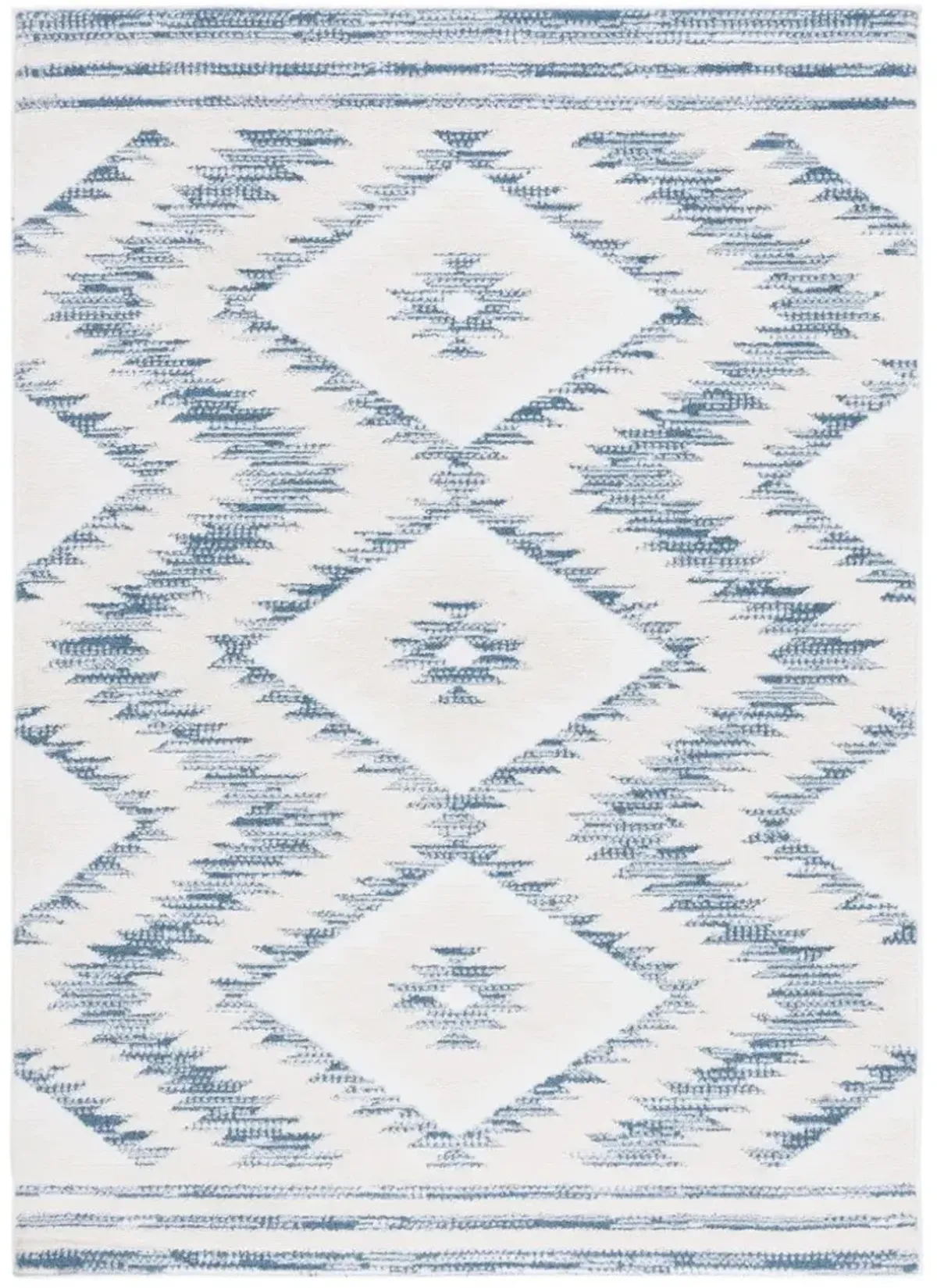 ALAMO 737 Blue 9' X 12' Large Rectangle Rug