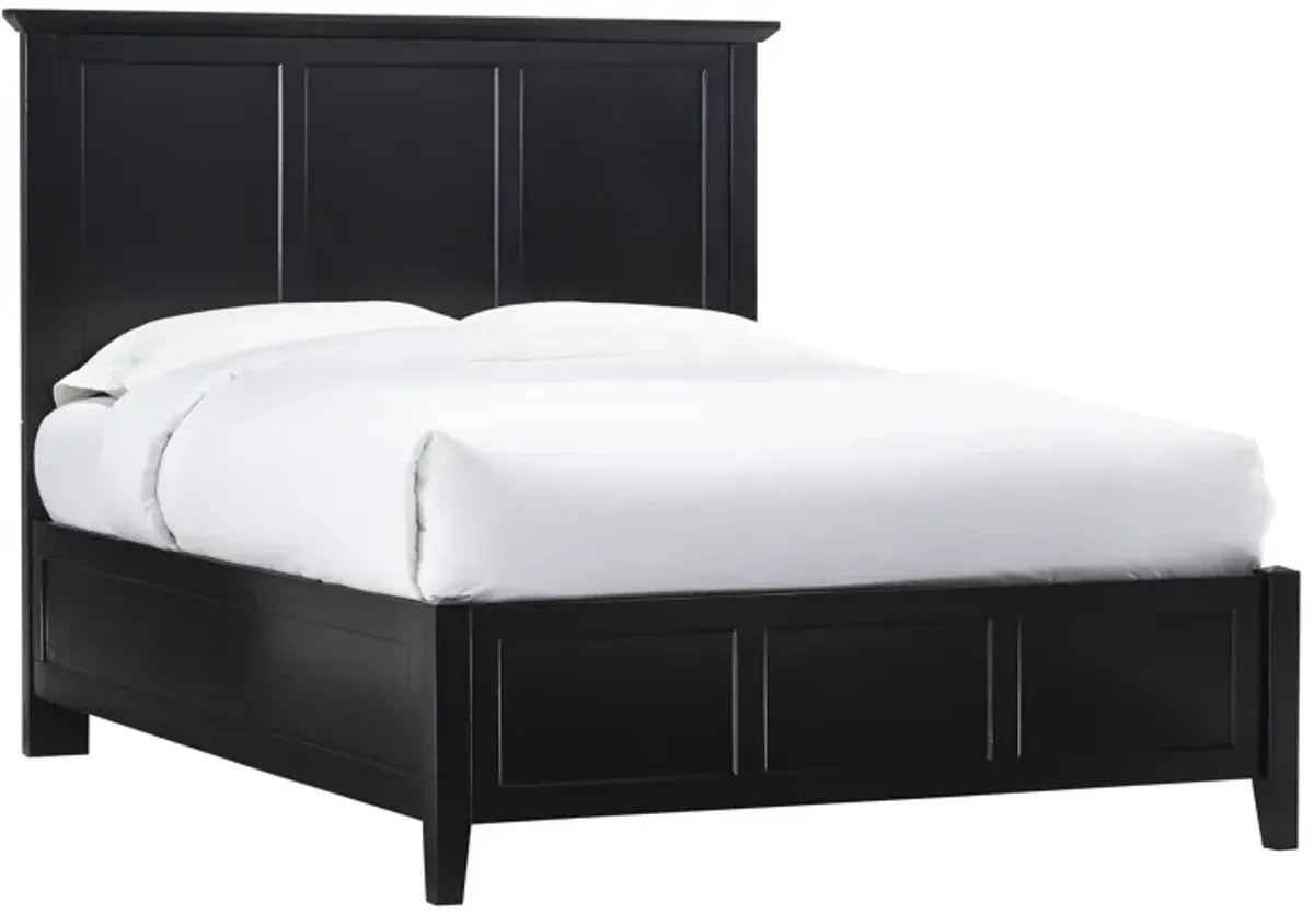Paragon California King-Size Panel Bed In Black