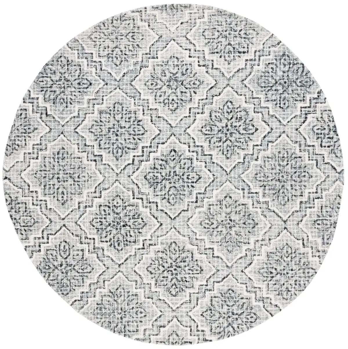 ABSTRACT Hand Tufted 6' x 6' Round area rug