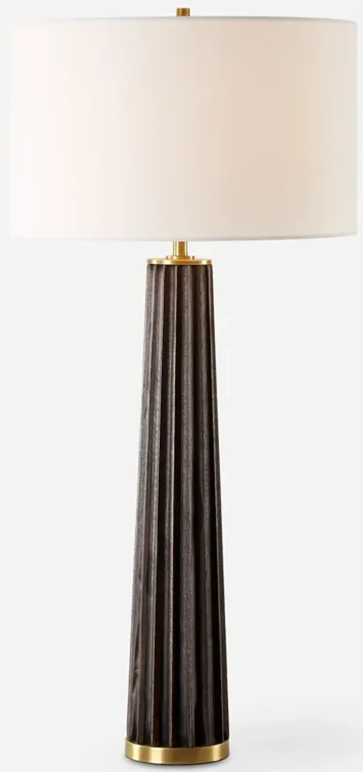Forage Dark Scalloped Table Lamp