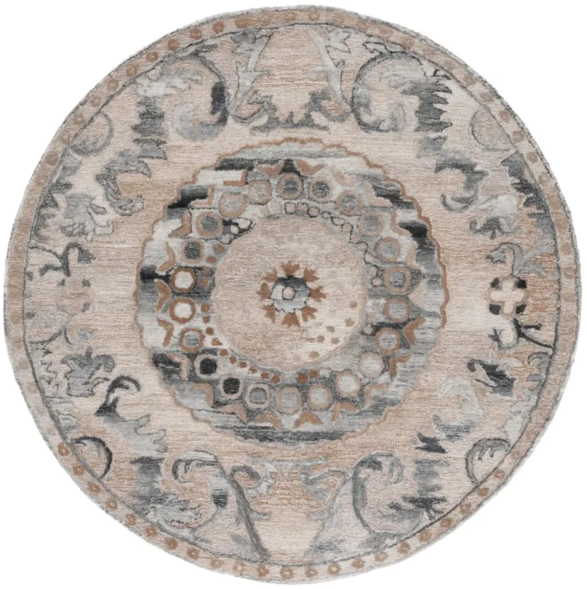 ANATOLIA Hand Tufted 6' x 6' Round area rug