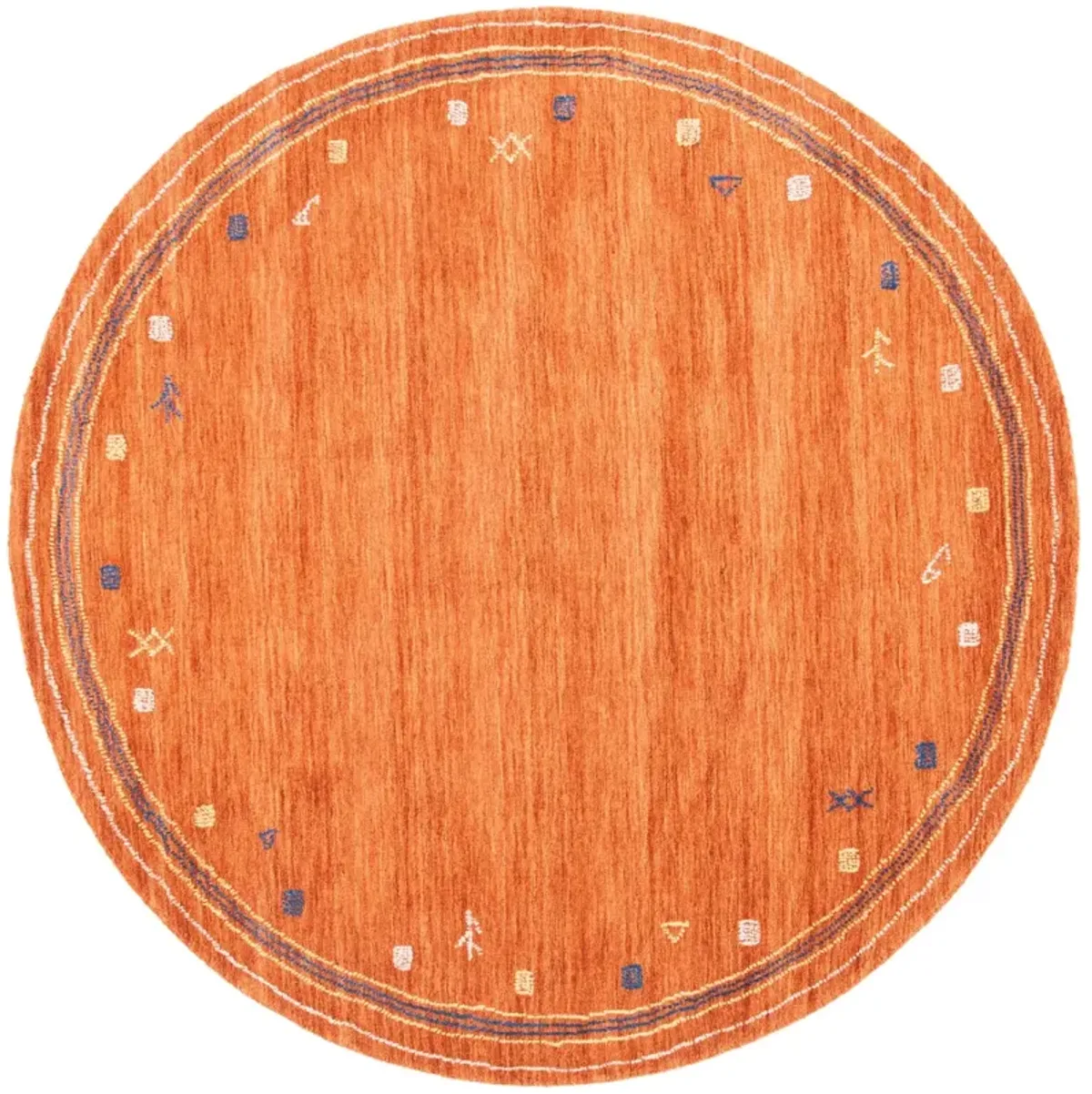 HIMALAYA 563 RUST 10' x 10' Round Round Rug