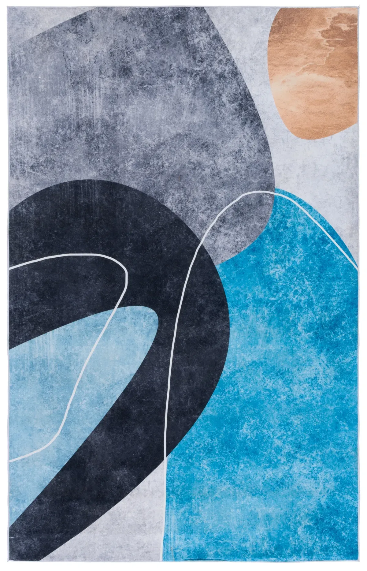 TACOMA 837 M/W S/R DARK GREY  10' x 14' Large Rectangle Rug