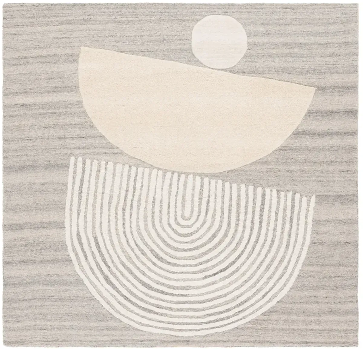 EBONY Hand Tufted 6' x 6' Square area rug